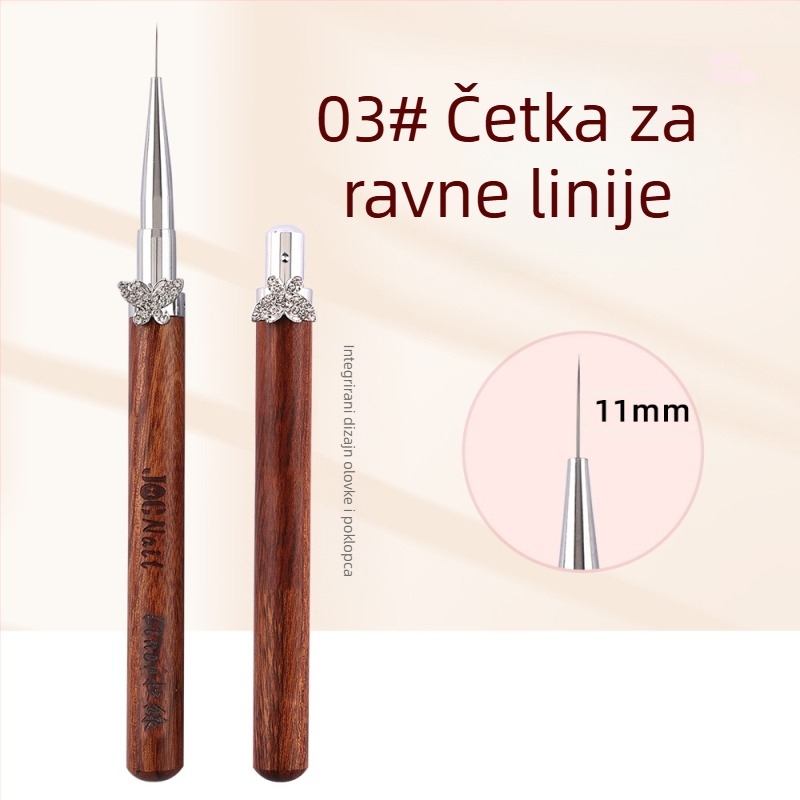 Set kistova za nokte s kardamom zvijezdom i leptirom, veliki i mali okrugli kistovi za fototerapiju, posebni kistovi za slikanje cvijeća, crtanje linija, gradijent, univerzalna olovka