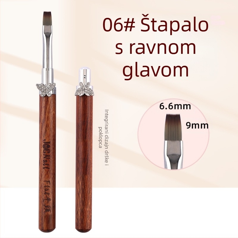 Set kistova za nokte s kardamom zvijezdom i leptirom, veliki i mali okrugli kistovi za fototerapiju, posebni kistovi za slikanje cvijeća, crtanje linija, gradijent, univerzalna olovka