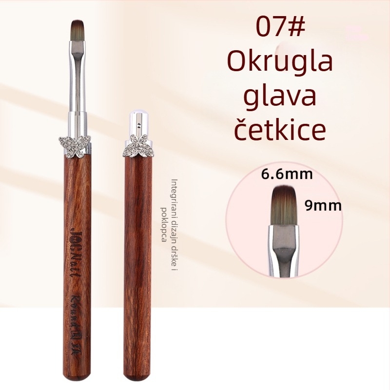 Set kistova za nokte s kardamom zvijezdom i leptirom, veliki i mali okrugli kistovi za fototerapiju, posebni kistovi za slikanje cvijeća, crtanje linija, gradijent, univerzalna olovka