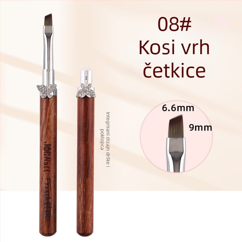 Set kistova za nokte s kardamom zvijezdom i leptirom, veliki i mali okrugli kistovi za fototerapiju, posebni kistovi za slikanje cvijeća, crtanje linija, gradijent, univerzalna olovka