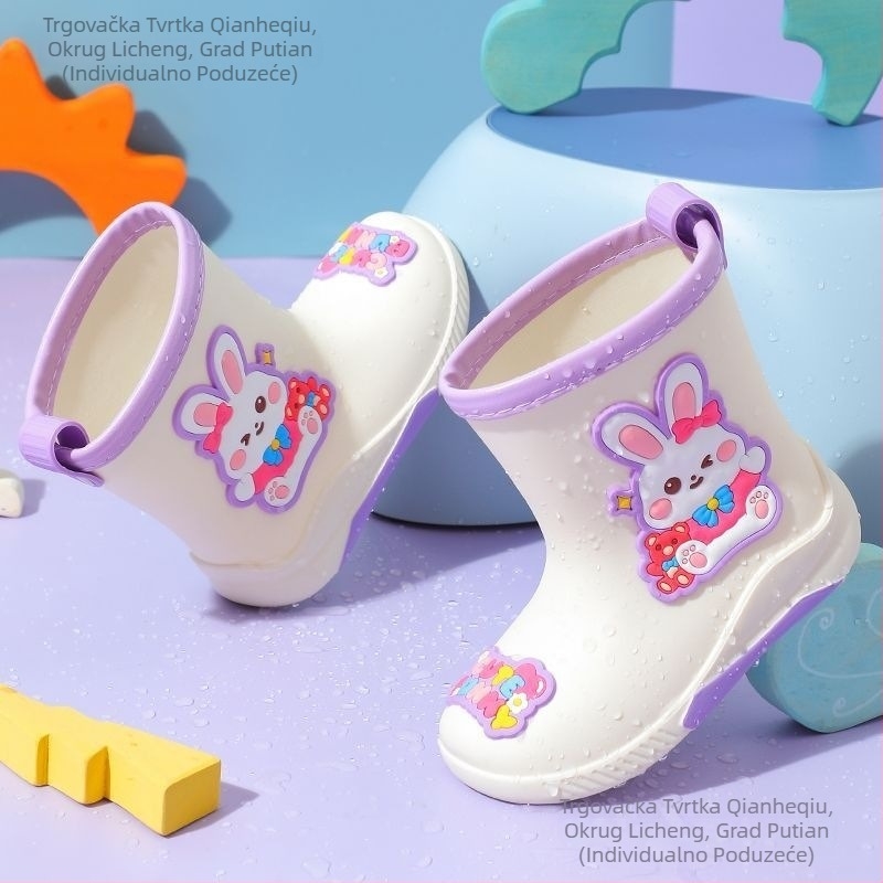 2025 Dječje čizme za kabanicu Univerzalna dječja kabanica Neklizajuće dječje čizme za kabanicu Vodene cipele za bebe Muškarci i žene Slatke crtane tople