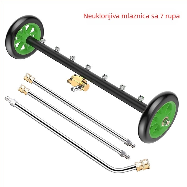 Prekogranični visokotlačni čistač cesta za automobilske šasije 16-inčna mlaznica za šasiju s dvostrukom funkcijom i vodenom metlom 4000 PSI