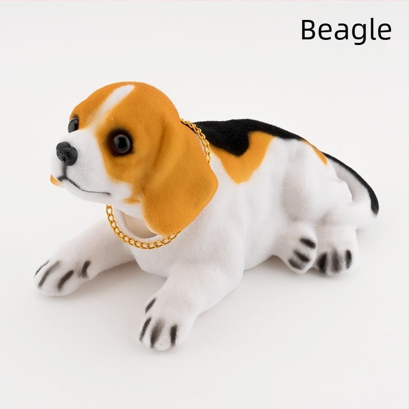 Automobil s pokretnom glavom za psa koji se trese, ukras za simulaciju lutke koja se trese, pribor za automobil od smole, auto s pokretnom glavom za psa, proljetni pas na veliko