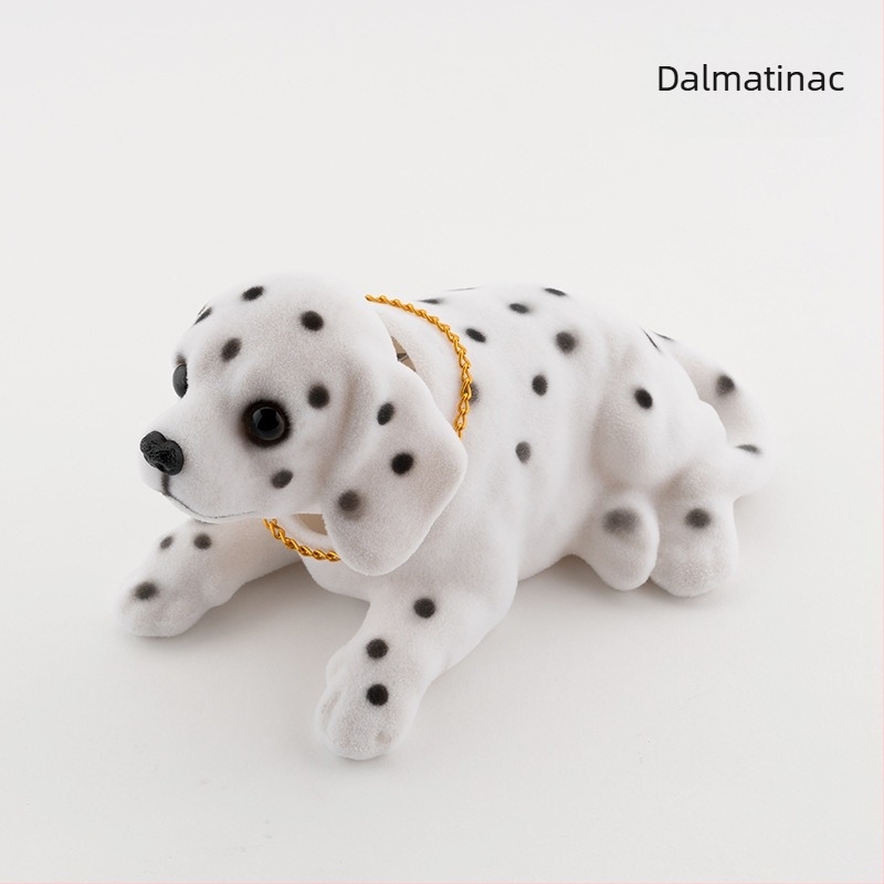 Automobil s pokretnom glavom za psa koji se trese, ukras za simulaciju lutke koja se trese, pribor za automobil od smole, auto s pokretnom glavom za psa, proljetni pas na veliko