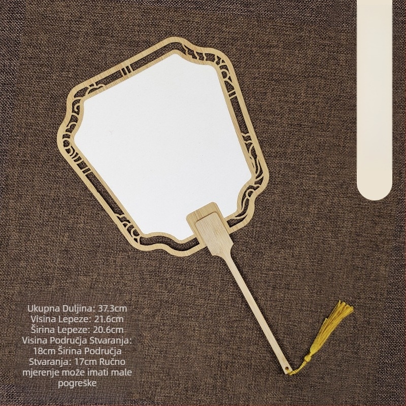 Klasični šuplji Xuan papirnati ventilator dvostrani prazni DIY kineski slikarski ručno oslikani kaligrafski polukuhani ventilator dvorski ventilator