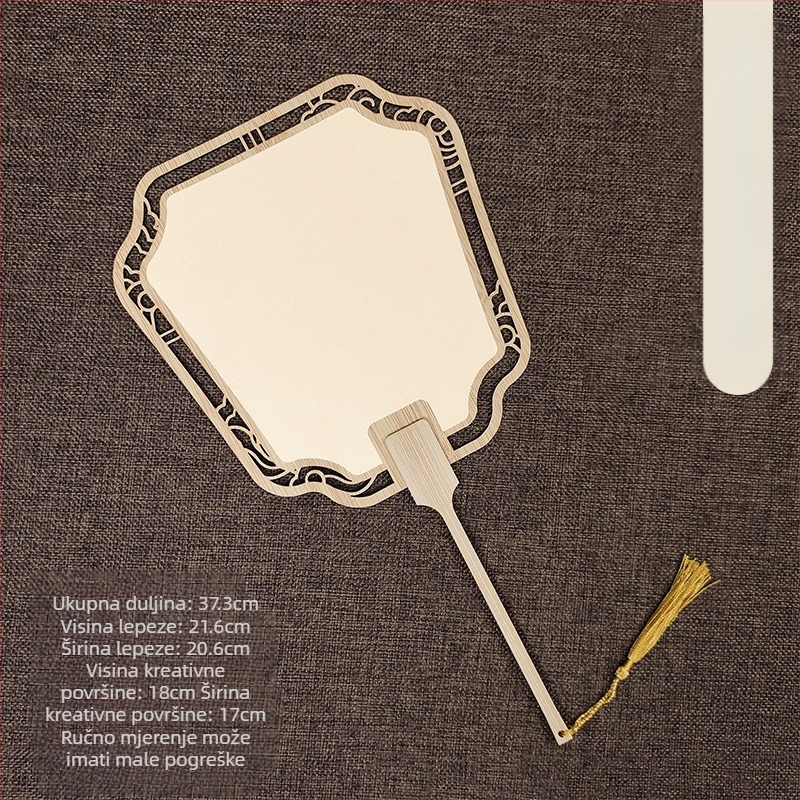 Klasični šuplji Xuan papirnati ventilator dvostrani prazni DIY kineski slikarski ručno oslikani kaligrafski polukuhani ventilator dvorski ventilator