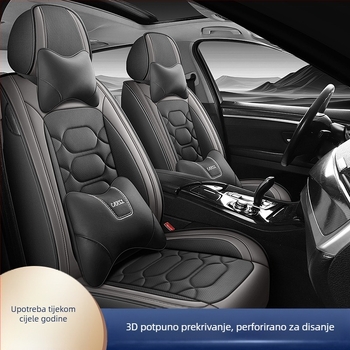 Vanjska trgovina tvornički izravni veleprodajni novi auto jastuk potpuno okružen perforiranom prozračnom kožnom navlakom za sjedalo četiri godišnja doba univerzalni jastuk za sjedalo