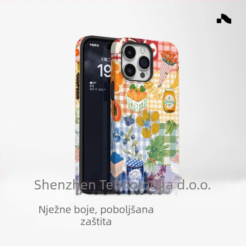 Popularna maskica za telefon u stilu otoka za vanjsku trgovinu, prikladna za iPhone 16, novi model, dva u jednom, Apple 15, PM, otporna na udarce