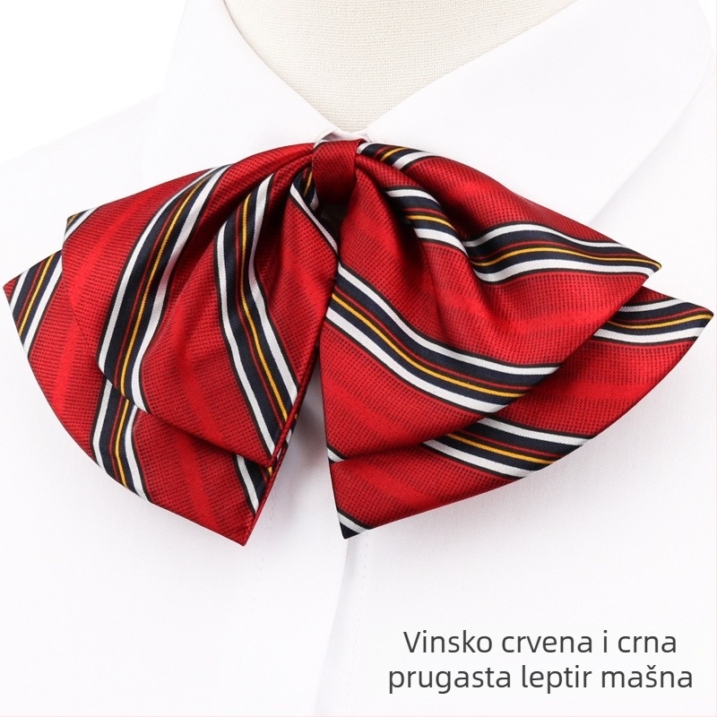 Profesionalna ovratnica s cvjetnim ovratnikom, stjuardesa, poslovna studentska radna odjeća, uniforma, košulja za žene, vezanje bez mašne