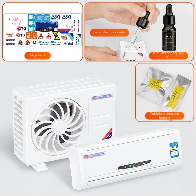 Model mini klima uređaja u automobilu, središnja konzola, pribor za ukrašavanje automobila, ukrasi za automobile, solarna energija, novi model 2025.