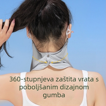 Zaštita od sunca za cijelo lice, UV zaštita, maska za lice od ledene svile, za jahanje, za žene, suncobran za lice, Gini maska za vrat i kutove očiju