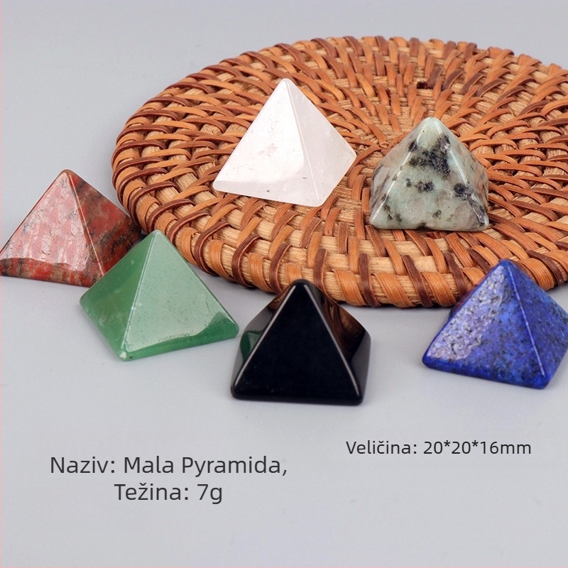 Prekogranični ukrasi od prirodne kristalne piramide od 2 cm, namještaj za svaki hodnik, ured, spavaći obrti, veleprodaja