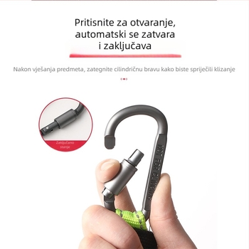 Kuka za električni automobil, prednja, univerzalna, autonomna, bez probijanja, za van, mala viseća kuka, brava za motociklističku kacigu