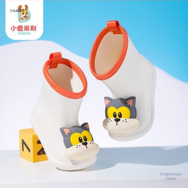 Dječje gumene čizme za dječake, vrtić, djevojčice i školu, univerzalne dječje vodootporne gumene čizme s mekim potplatom i crtanim motivima, neklizajuće