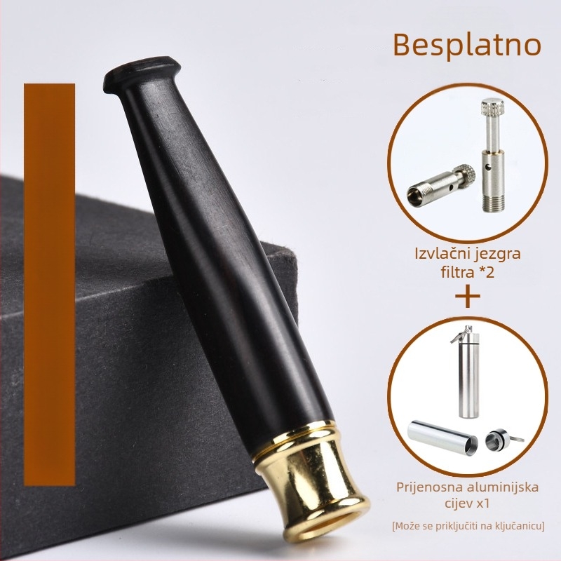 Jinsinan filter za cigarete od punog drveta, grubi, srednji i fini filter za tri upotrebe, cirkulacijski tip, periv