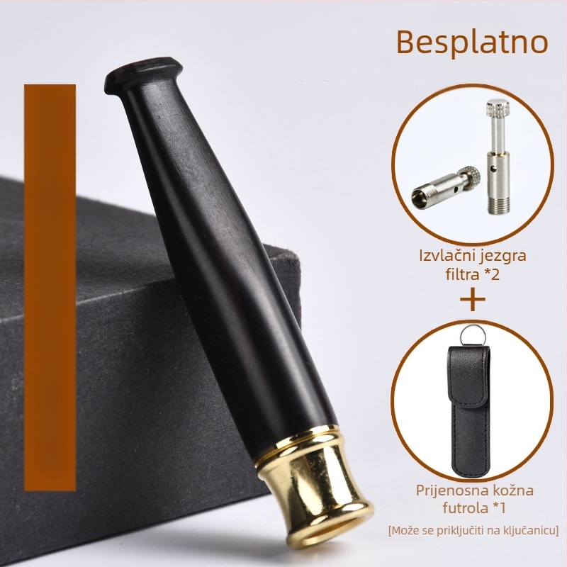 Jinsinan filter za cigarete od punog drveta, grubi, srednji i fini filter za tri upotrebe, cirkulacijski tip, periv