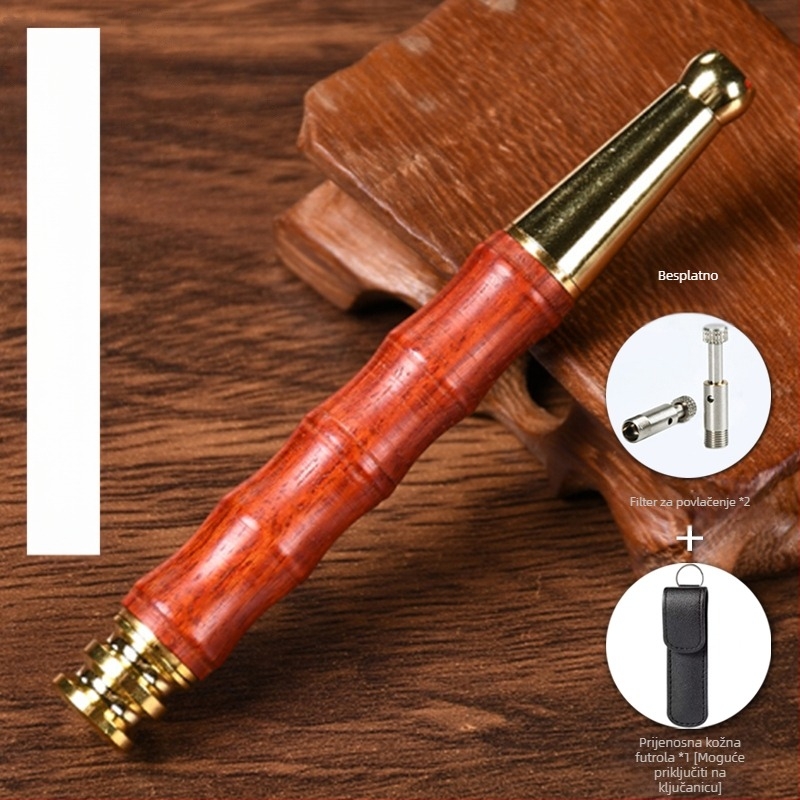 Jinsinan filter za cigarete od punog drveta, grubi, srednji i fini filter za tri upotrebe, cirkulacijski tip, periv