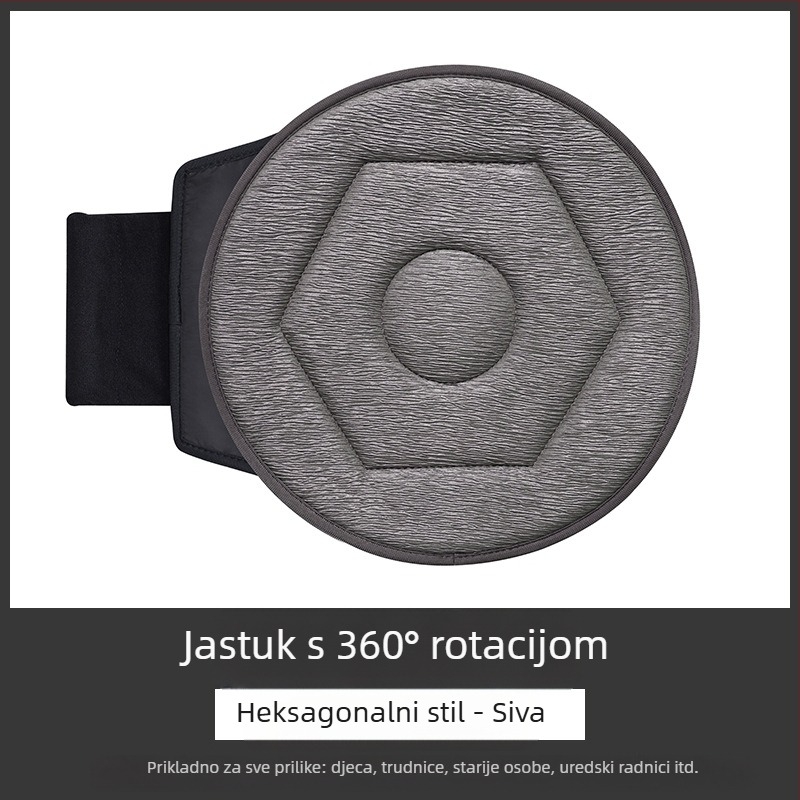 Prekogranična veleprodaja 360-stupanjskog rotirajućeg jastuka za autosjedalicu za starije osobe i trudnice, univerzalni višenamjenski mobilni jastuk za autosjedalicu za četiri godišnja doba