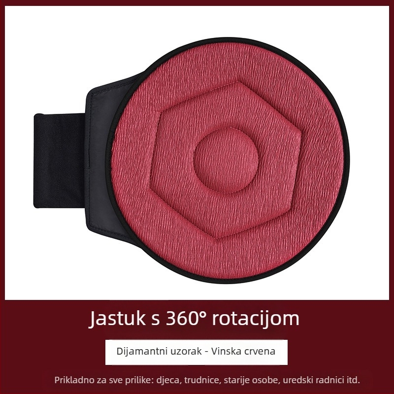 Prekogranična veleprodaja 360-stupanjskog rotirajućeg jastuka za autosjedalicu za starije osobe i trudnice, univerzalni višenamjenski mobilni jastuk za autosjedalicu za četiri godišnja doba