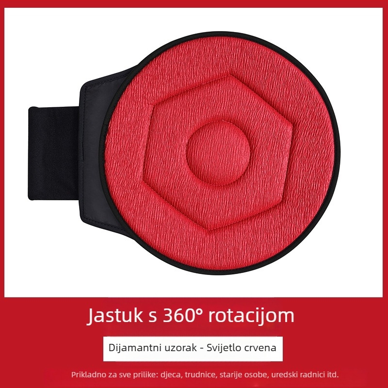Prekogranična veleprodaja 360-stupanjskog rotirajućeg jastuka za autosjedalicu za starije osobe i trudnice, univerzalni višenamjenski mobilni jastuk za autosjedalicu za četiri godišnja doba