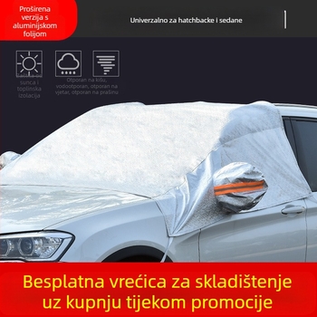 Navlaka za prednje vjetrobransko staklo automobila, otporna na sunce, kišu, mraz, toplinska izolacija, polunavlaka, polukaroserija, navlaka za podvozje, vanjska navlaka, zaštita od snijega
