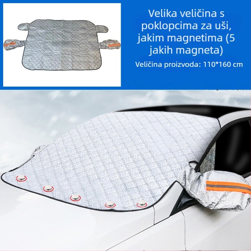 Navlaka za prednje vjetrobransko staklo automobila, otporna na sunce, kišu, mraz, toplinska izolacija, polunavlaka, polukaroserija, navlaka za podvozje, vanjska navlaka, zaštita od snijega