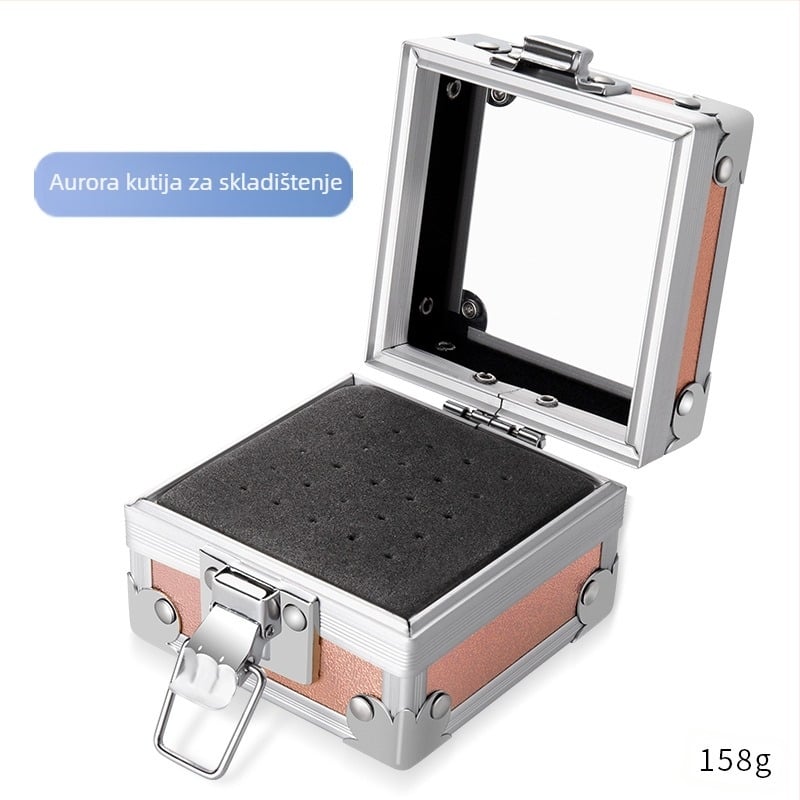 Prekogranično čišćenje glava za poliranje, kutija za pohranu s 30 rupa, glava za brušenje kvadratnih čavala sa 100 rupa, prozirni stalak otporan na prašinu na zalihi