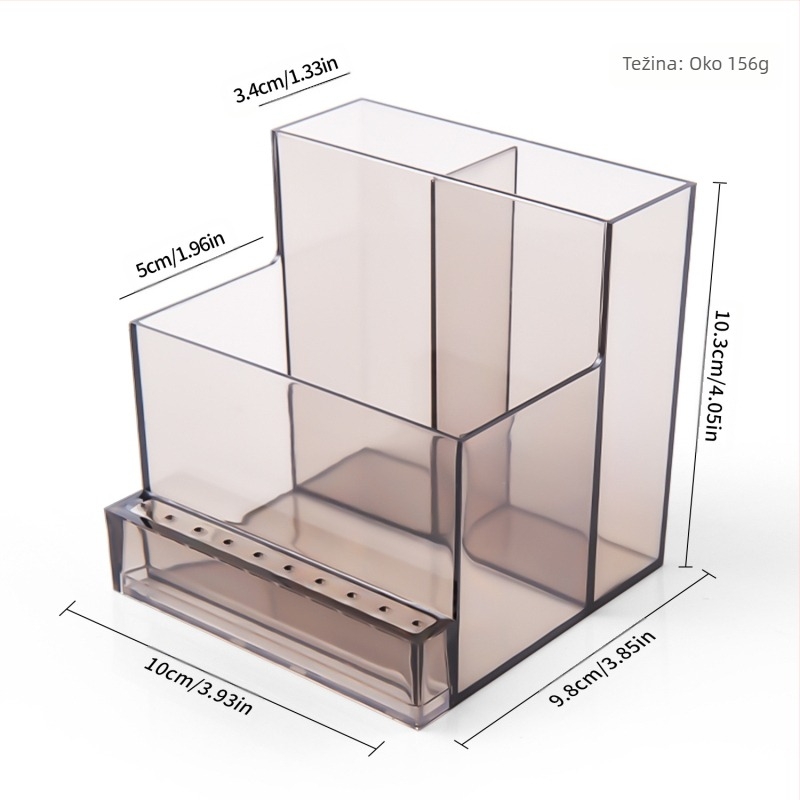 Prekogranično čišćenje glava za poliranje, kutija za pohranu s 30 rupa, glava za brušenje kvadratnih čavala sa 100 rupa, prozirni stalak otporan na prašinu na zalihi
