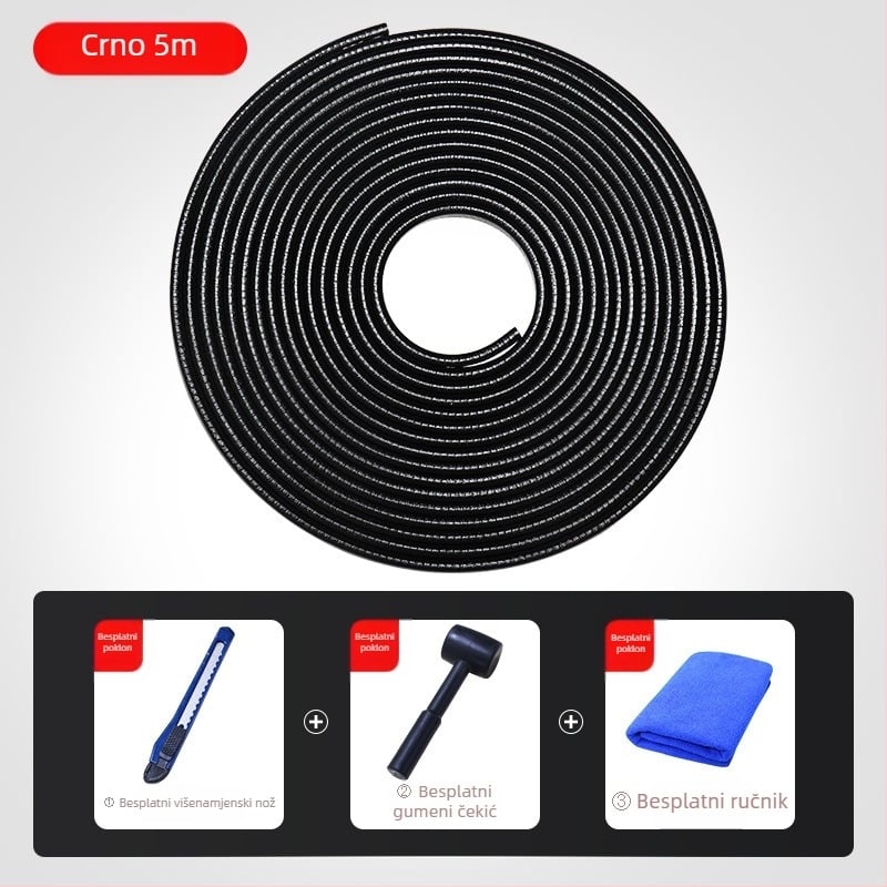 Traka za zaštitu od sudara na automobilskim vratima, univerzalna zaštitna traka za rubove vrata, neljepljiva traka za otvaranje vrata, zaštita od ogrebotina, ukrasni pribor