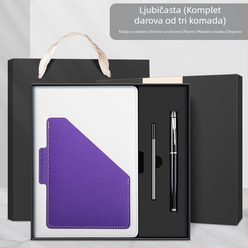 Raspored za 2025., ovaj džepni dnevni plan na jednoj stranici, ovaj poslovni notes, bilježnica, prilagođeni logotip za ispis