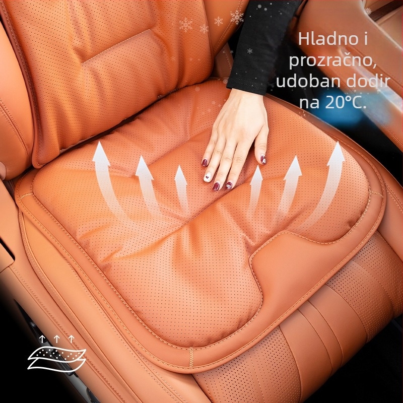 Jastuk za autosjedalicu, četiri godišnja doba, opći interijer, vrhunski nabor, pogodan za Mercedes-Benz BMW jastuk za sjedalo, jednodijelna navlaka za stražnje sjedalo