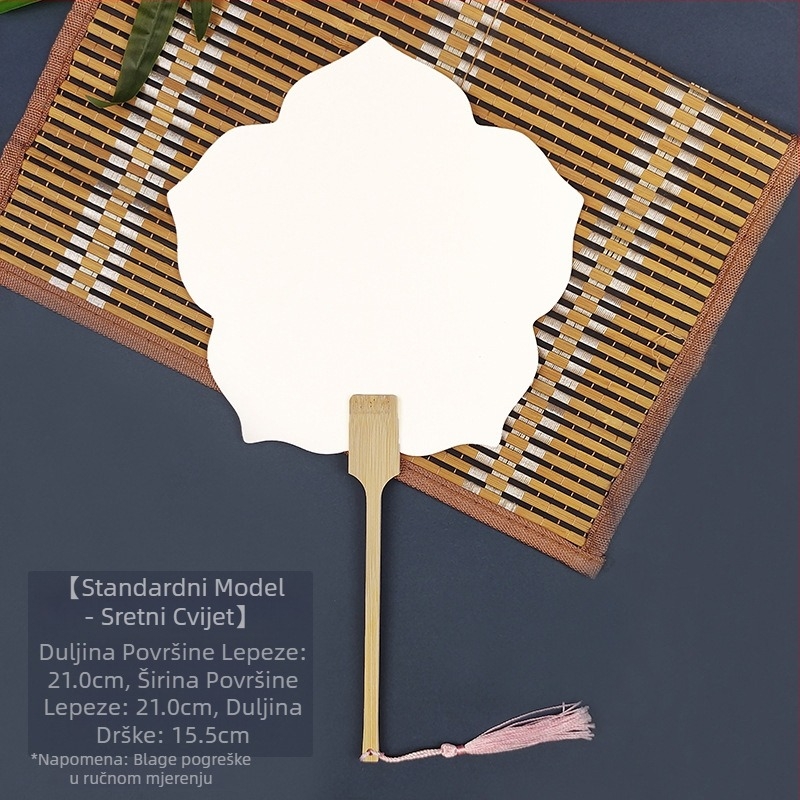 Izbjeljivanje boje Prazan poseban antikni Xuan papirnati lepeza Kaligrafija Slikanje Ručno izrađeno "uradi sam" Izrada materijala za lepezu s bojom Zadebljani lepeza