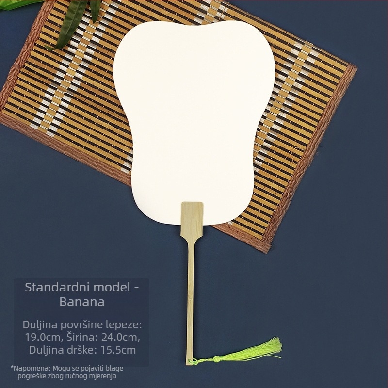 Izbjeljivanje boje Prazan poseban antikni Xuan papirnati lepeza Kaligrafija Slikanje Ručno izrađeno "uradi sam" Izrada materijala za lepezu s bojom Zadebljani lepeza