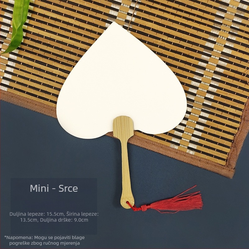 Izbjeljivanje boje Prazan poseban antikni Xuan papirnati lepeza Kaligrafija Slikanje Ručno izrađeno "uradi sam" Izrada materijala za lepezu s bojom Zadebljani lepeza