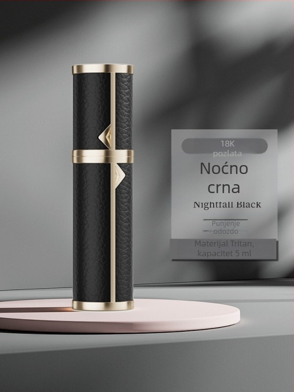 Prijenosna mini bočica parfema vrhunske klase, bočica parfema za ponovno punjenje, mala prazna bočica s punjenjem odozdo, bočica s raspršivačem s automatskim pumpanjem na zalihi