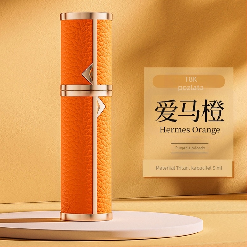 Prijenosna mini bočica parfema vrhunske klase, bočica parfema za ponovno punjenje, mala prazna bočica s punjenjem odozdo, bočica s raspršivačem s automatskim pumpanjem na zalihi