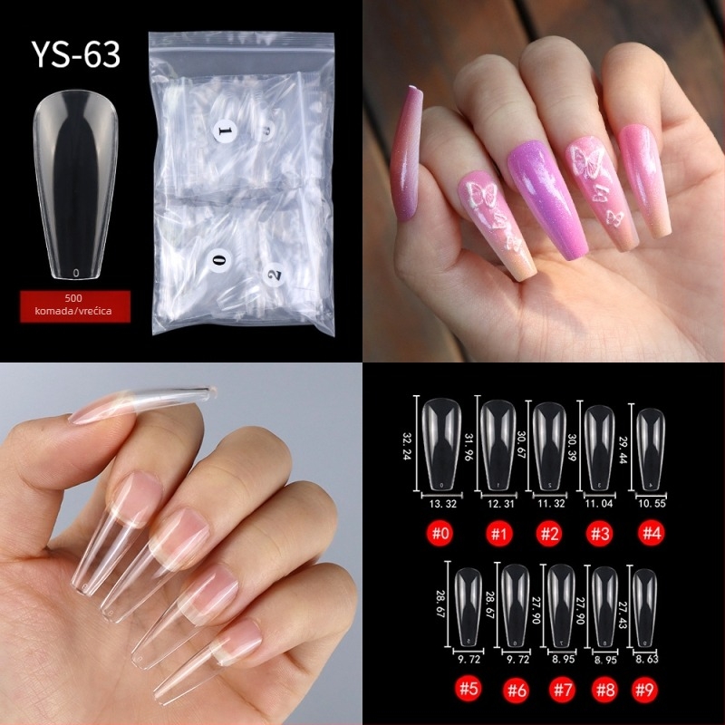 Novi francuski nokti, naljepnice za nokte s prekograničnim pola naljepnica, naljepnice za nokte, umjetni nokat, flasteri za nokte, nokti s produženim nošenjem