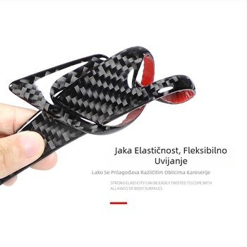 Nova traka za obrve za automobilske kotače, modificirana univerzalna traka za zaštitu od sudara od pravih karbonskih vlakana, ljepilo protiv sudara, naljepnica protiv sudara, dekorativna traka