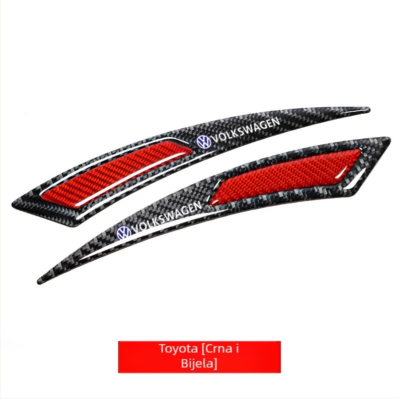 Nova traka za obrve za automobilske kotače, modificirana univerzalna traka za zaštitu od sudara od pravih karbonskih vlakana, ljepilo protiv sudara, naljepnica protiv sudara, dekorativna traka