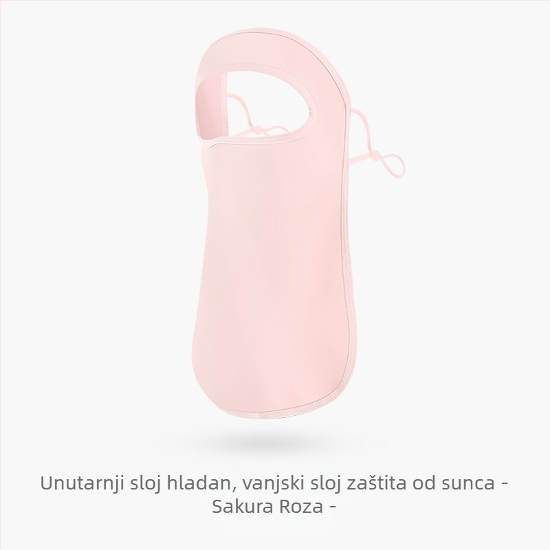 Maska za sunčanje za ženske kutke očiju, prozračna ljetna, anti-ultraljubičasta gradijentna ledeno svilena stereo maska za sunce UPF50