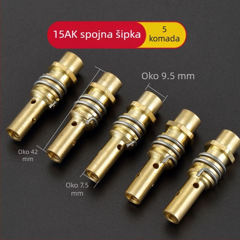 1K zaštitna mlaznica, europski pribor za pištolje za zavarivanje zaštićene plinom, bezzračna zaštitna mlaznica, 200A keramička dvozaštitna porculanska mlaznica za aparat za zavarivanje