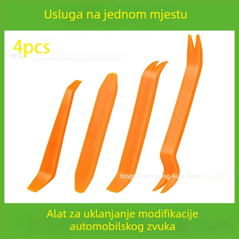 Set alata za uklanjanje plastičnih dijelova automobila pogodan je za branik audio sustava, nadzornu ploču, unutarnje kopče itd. Proizvođač je specijaliziran za