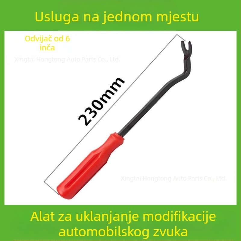 Set alata za uklanjanje plastičnih dijelova automobila pogodan je za branik audio sustava, nadzornu ploču, unutarnje kopče itd. Proizvođač je specijaliziran za