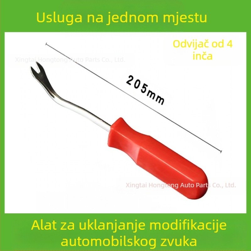 Set alata za uklanjanje plastičnih dijelova automobila pogodan je za branik audio sustava, nadzornu ploču, unutarnje kopče itd. Proizvođač je specijaliziran za
