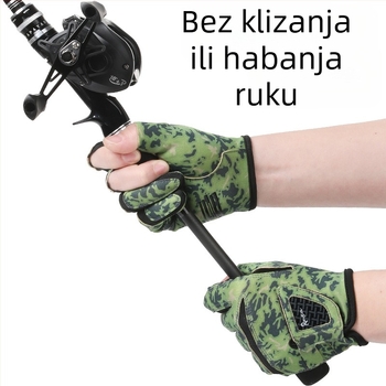 Nove muške ribarske rukavice za proljeće i ljeto, Luya rukavice s tri prsta, ženske, zaštitne od sunca, brzosušeće, od posebne ledene svile, prozračne, neklizajuće, otporne na habanje