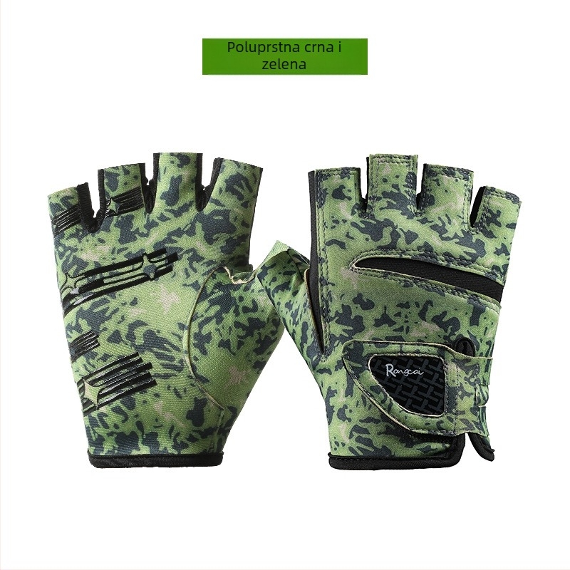 Nove muške ribarske rukavice za proljeće i ljeto, Luya rukavice s tri prsta, ženske, zaštitne od sunca, brzosušeće, od posebne ledene svile, prozračne, neklizajuće, otporne na habanje