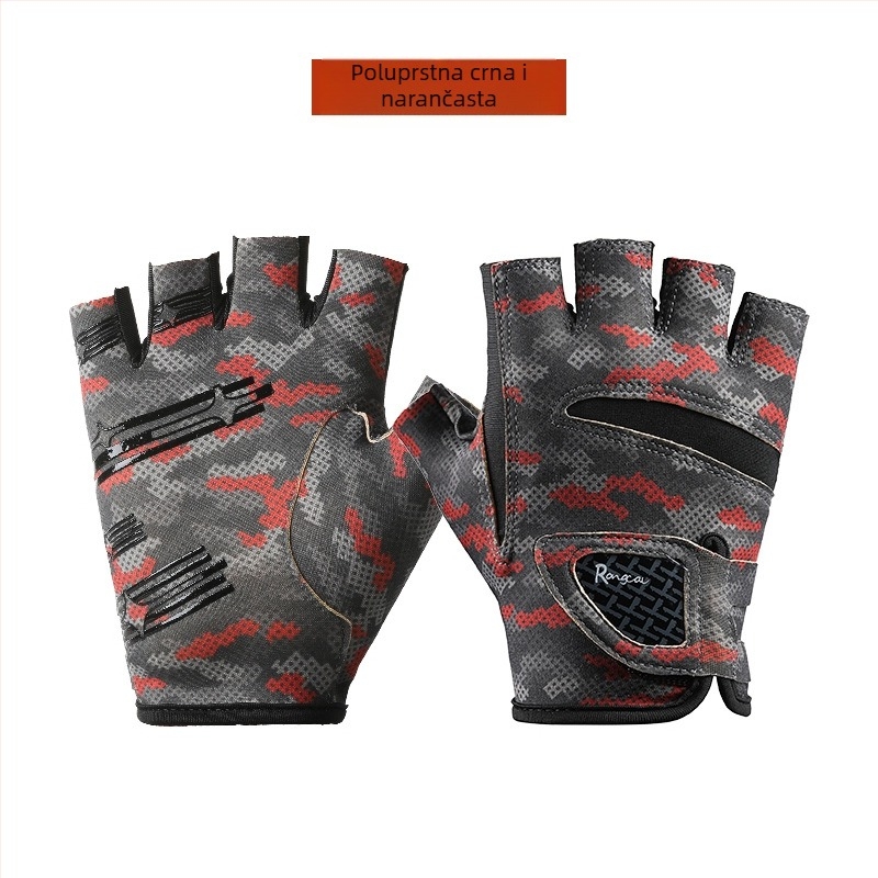 Nove muške ribarske rukavice za proljeće i ljeto, Luya rukavice s tri prsta, ženske, zaštitne od sunca, brzosušeće, od posebne ledene svile, prozračne, neklizajuće, otporne na habanje