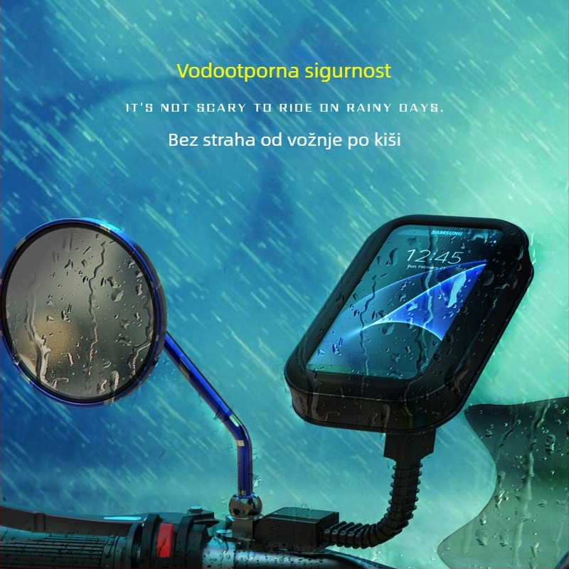 Prednji vodootporni držač telefona s pretincom za pohranu, za univerzalne motocikle i električna bicikla | Model 2019716118 | Speed motorcycle products
