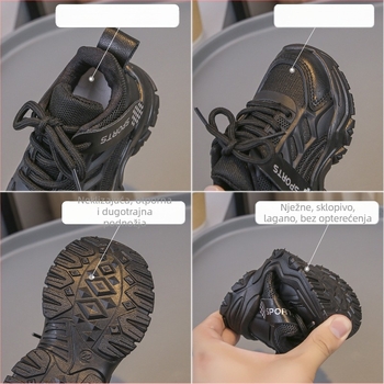 Unisex tenisice za trčanje – gornji dio PU+mesh, gumeni đon, lagane, prozračne, protuklizne, jesen 2024, Taizhou, Zhejiang