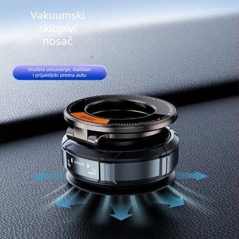 Automobilski magnetski držač za telefon s vakuumskom čašicom za usisavanje, nosač na ploču instrument ploče, automatsko usisavanje, univerzalna kompatibilnost